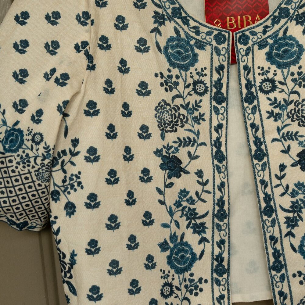 New Biba Block Print Bolero Jacket - Picture 3 of 11